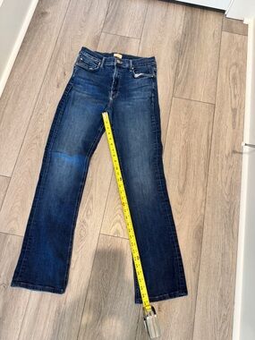 MOTHER Dark Blue Straight-Leg Jeans